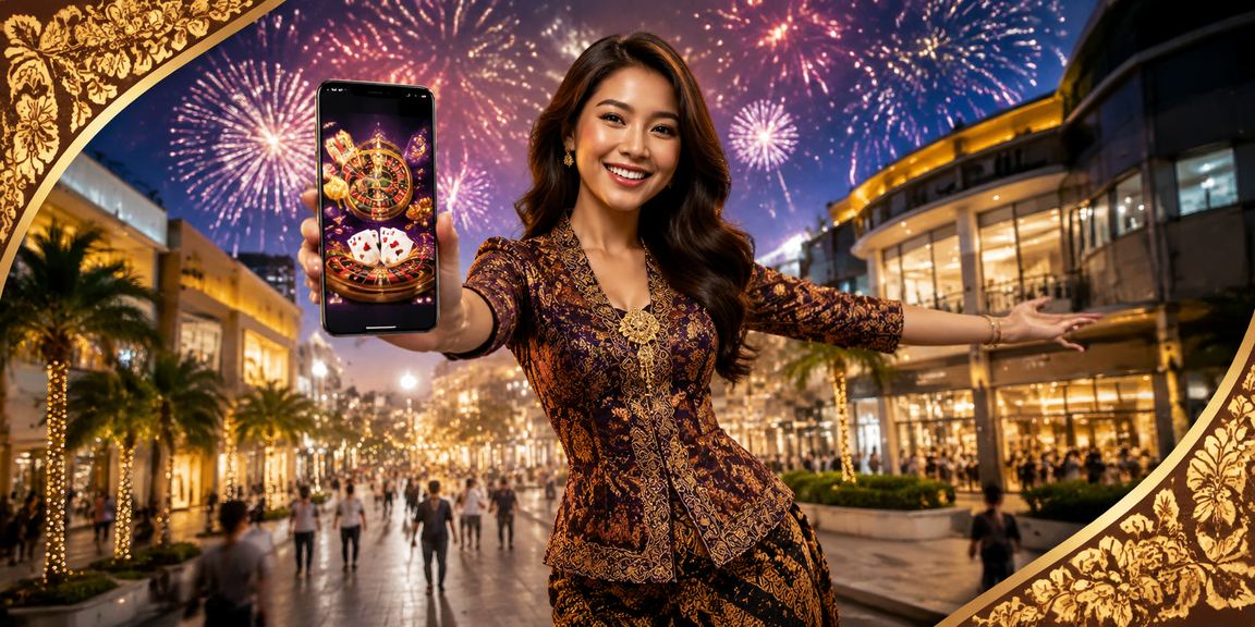 Pengguna Johor Bahru mengakses kasino mudah alih d90 dengan motif batik tempatan