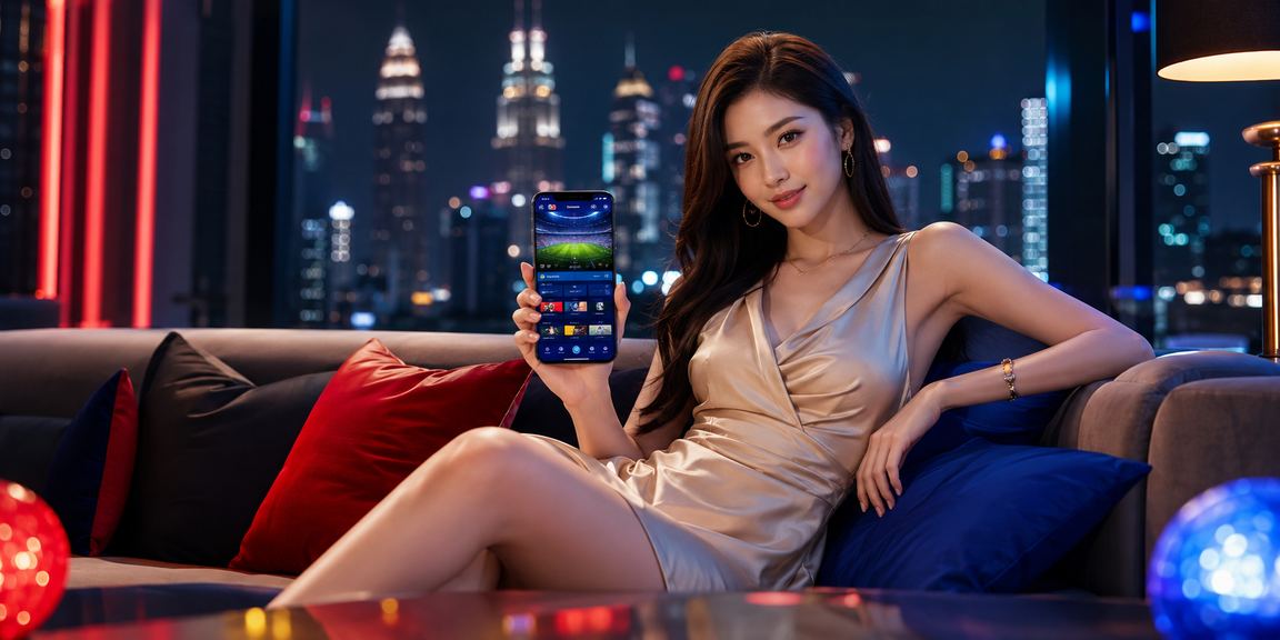 Pengguna Petaling Jaya memantau odds perlawanan langsung bola sepak secara in-play di d90